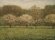Dwight William Tryon Apple Blossoms Germany oil painting artist